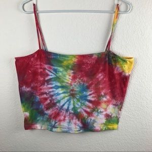 Tie Dye H&M Crop Tank XL